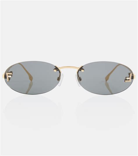 fendi frameless sunglasses|tradesy fendi women's sunglasses.